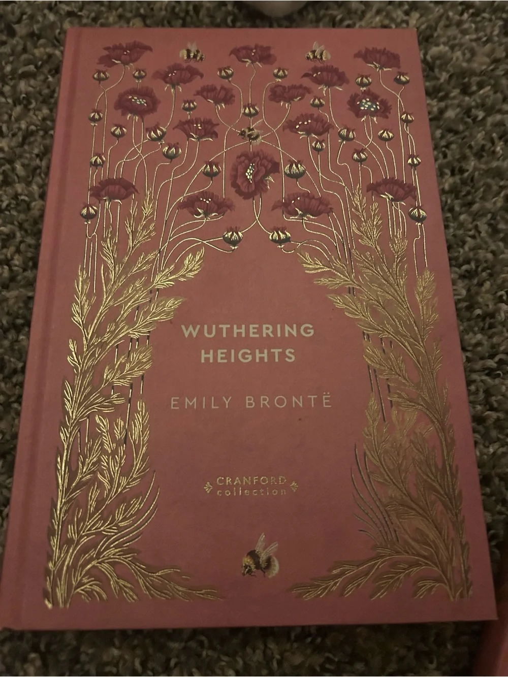Wuthering Heights Book with Matching Rose Gold Journal - Floral Embossed